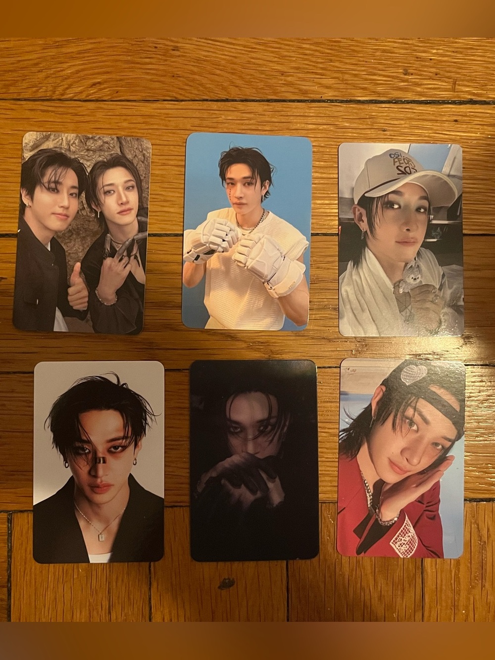 Set of 6 OFFICIAL BangChan of Stray Kids Photocards Set #2 Chris